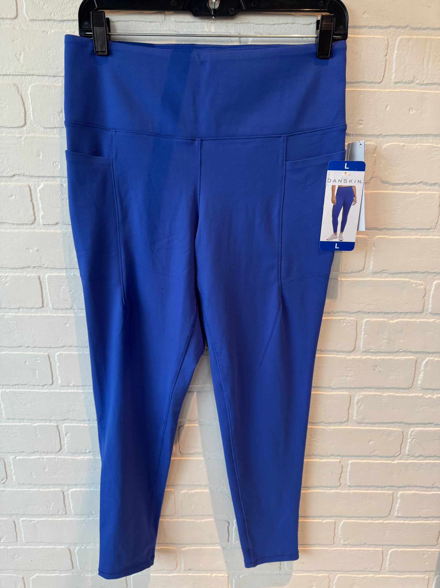 Athletic Leggings By Danskin In Blue, Size: 12