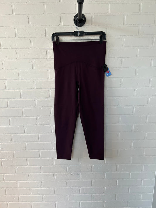 Athletic Leggings By Spanx In Purple, Size: 8