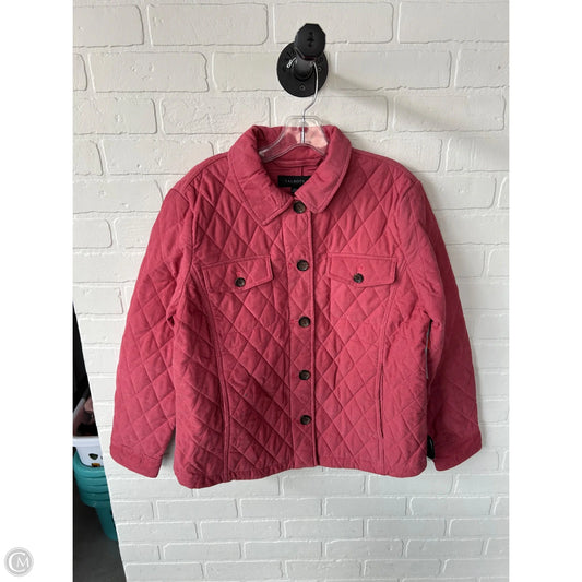 Jacket Puffer & Quilted By Talbots In Pink, Size: L