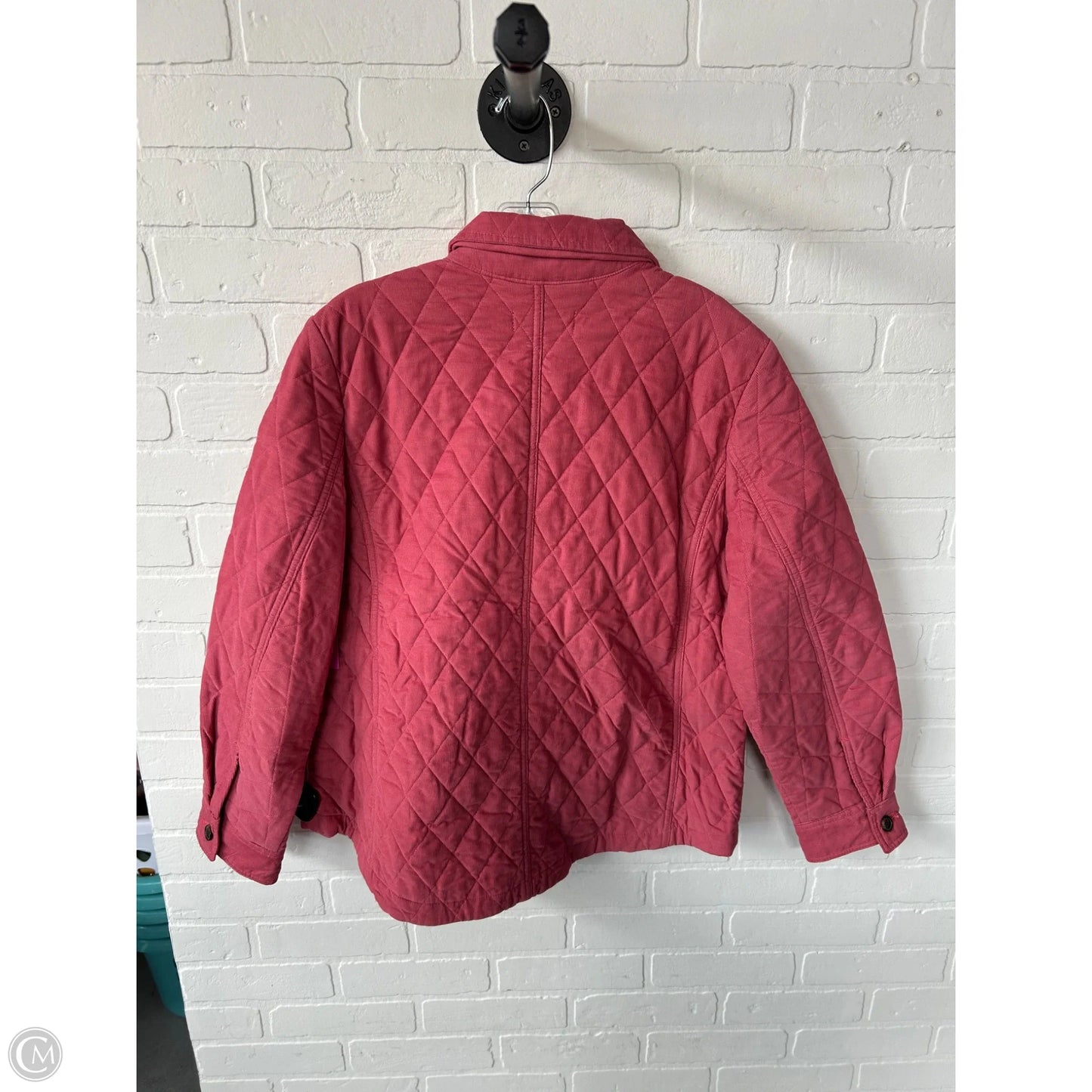 Jacket Puffer & Quilted By Talbots In Pink, Size: L