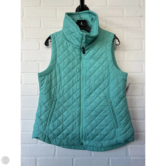 Vest Puffer & Quilted By Talbots In Aqua, Size: Mp