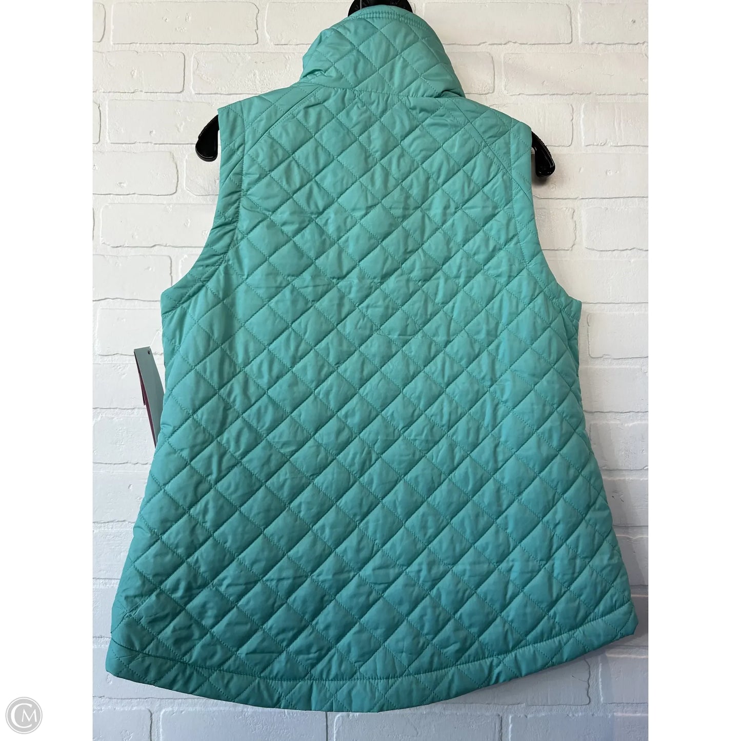 Vest Puffer & Quilted By Talbots In Aqua, Size: Mp