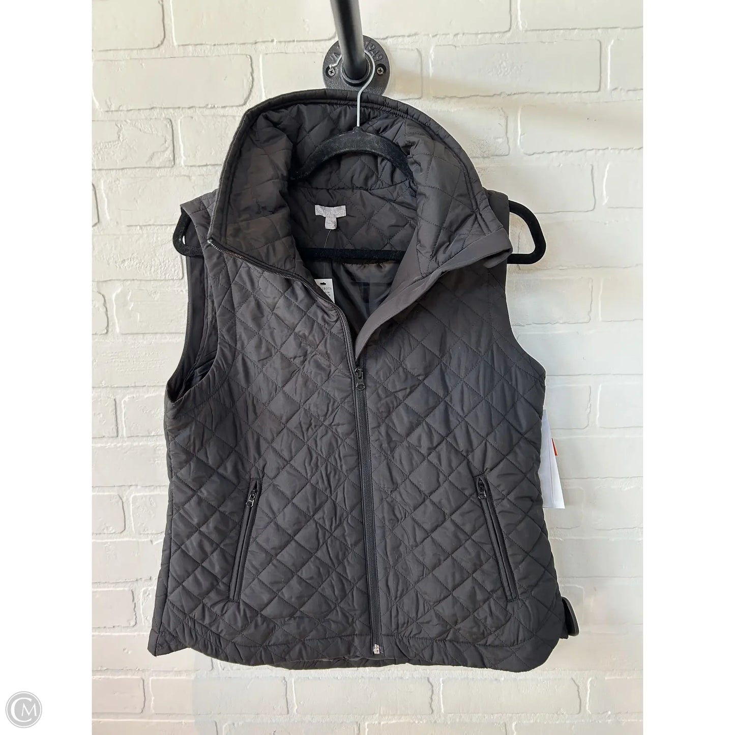 Vest Puffer & Quilted By Talbots In Black, Size: Mp