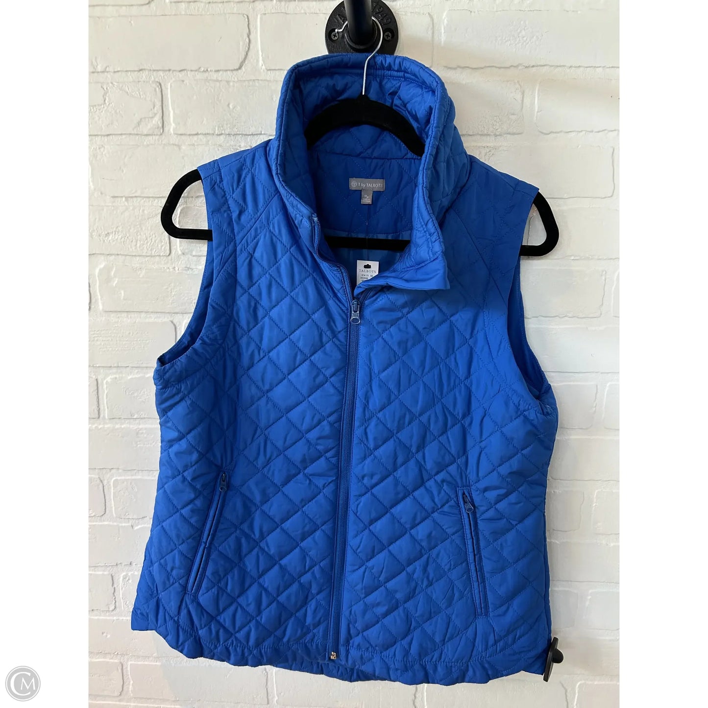 Vest Puffer & Quilted By Talbots In Blue, Size: Mp