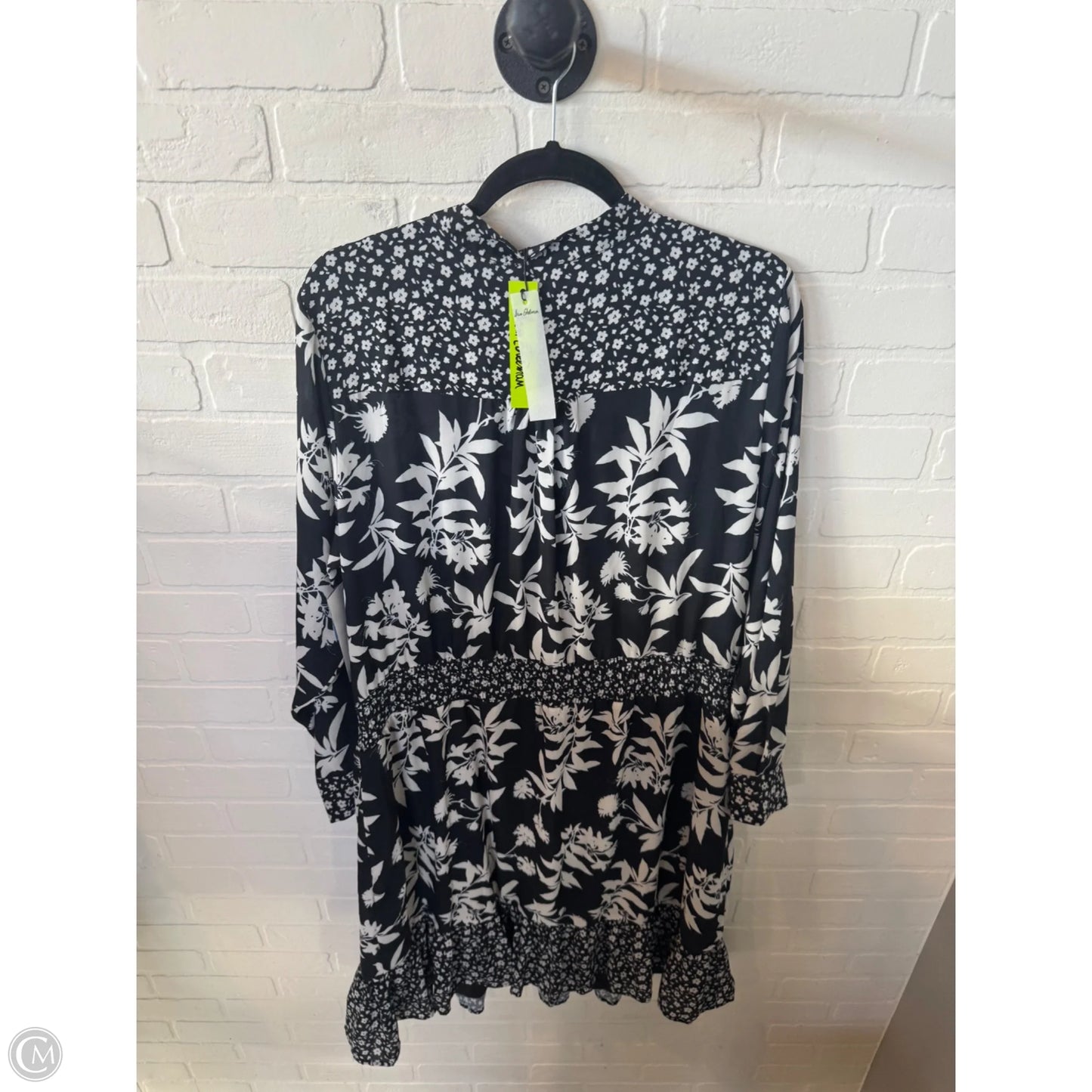 Dress Casual Midi By Sam Edelman In Black & Grey, Size: 1x