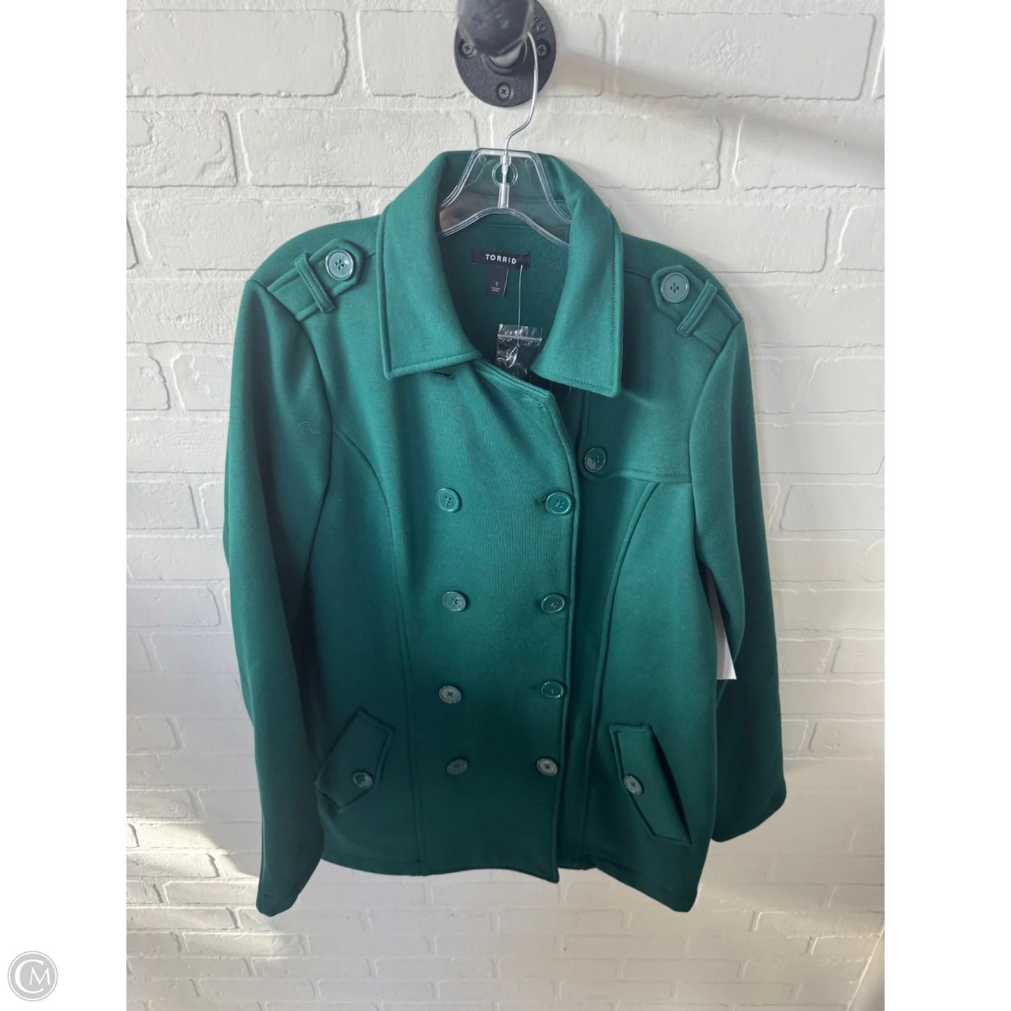 Jacket Other By Torrid In Green, Size: 1x