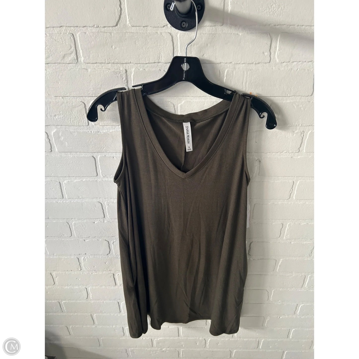 Tunic Sleeveless By Zenana In Green, Size: S