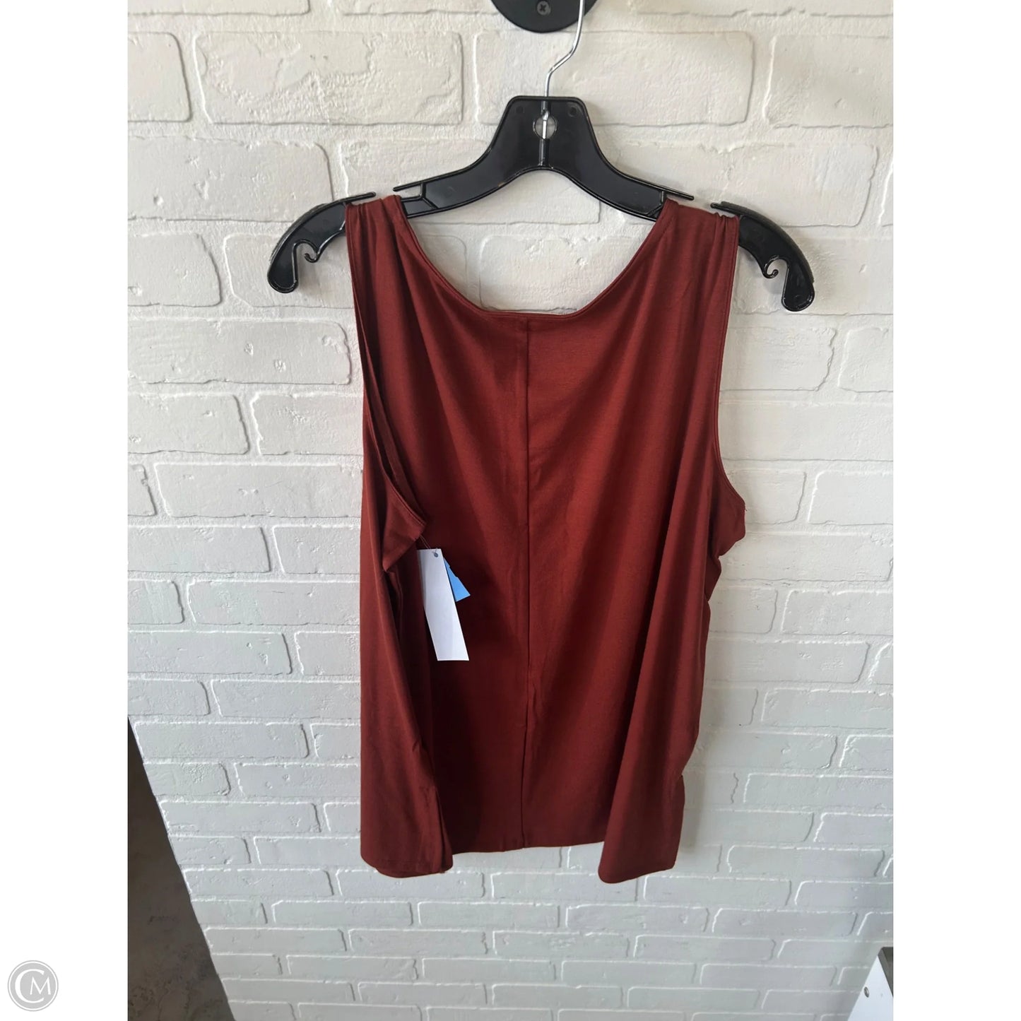 Top Sleeveless Basic By Zenana In Brown, Size: 1x