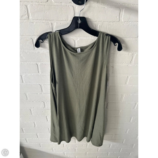 Tunic Sleeveless By Zenana In Green, Size: 1x