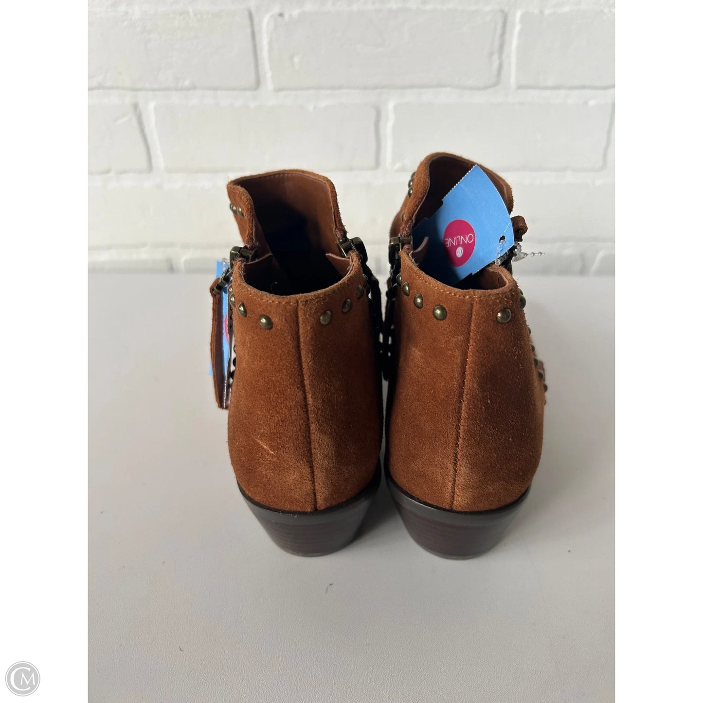 Boots Ankle Heels By Sam Edelman In Brown, Size: 8