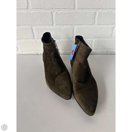 Boots Ankle Heels By Aquatalia In Green, Size: 7.5