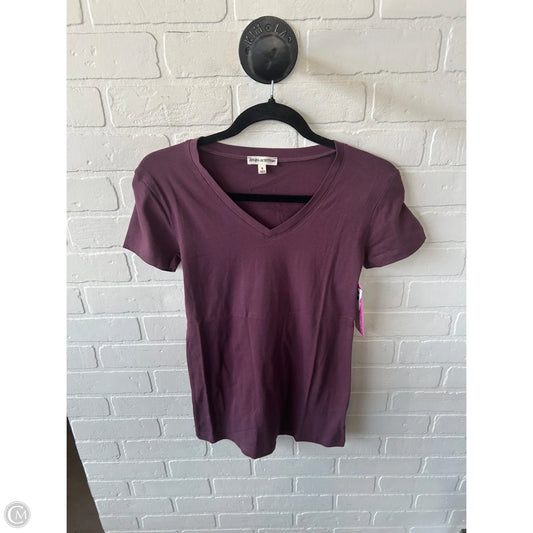 Top Short Sleeve Basic By Zenana In Purple, Size: S