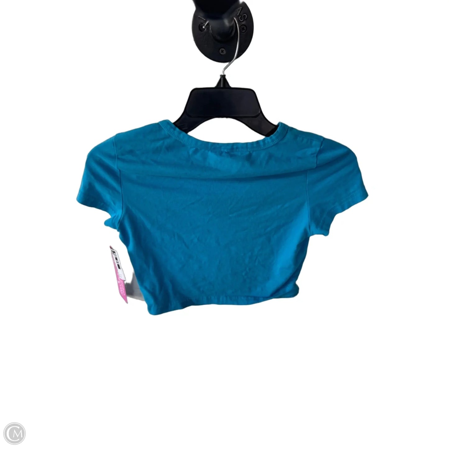 Top Short Sleeve Basic By Shein In Blue, Size: S