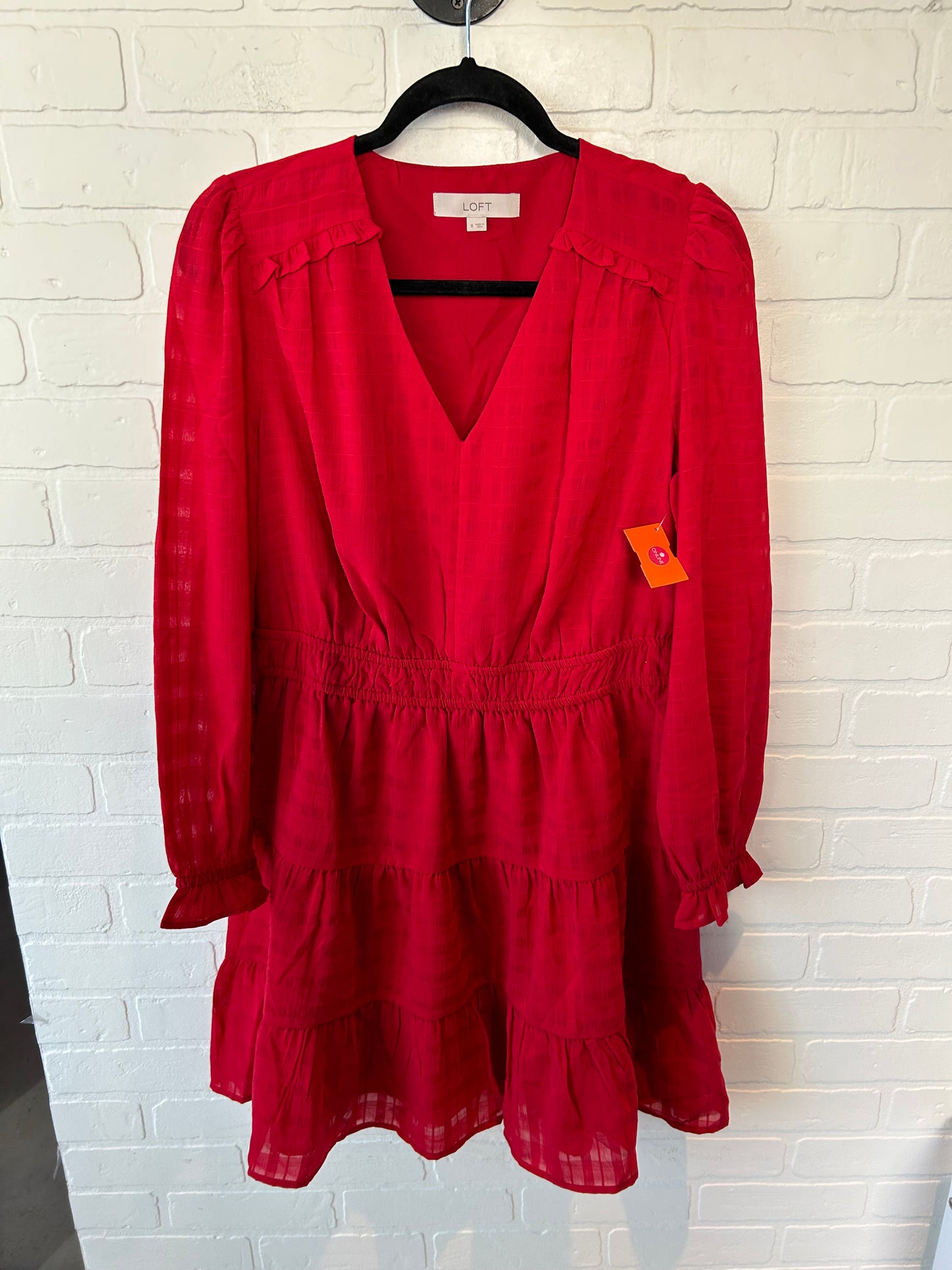 Dress Casual Short By Loft In Red, Size: S