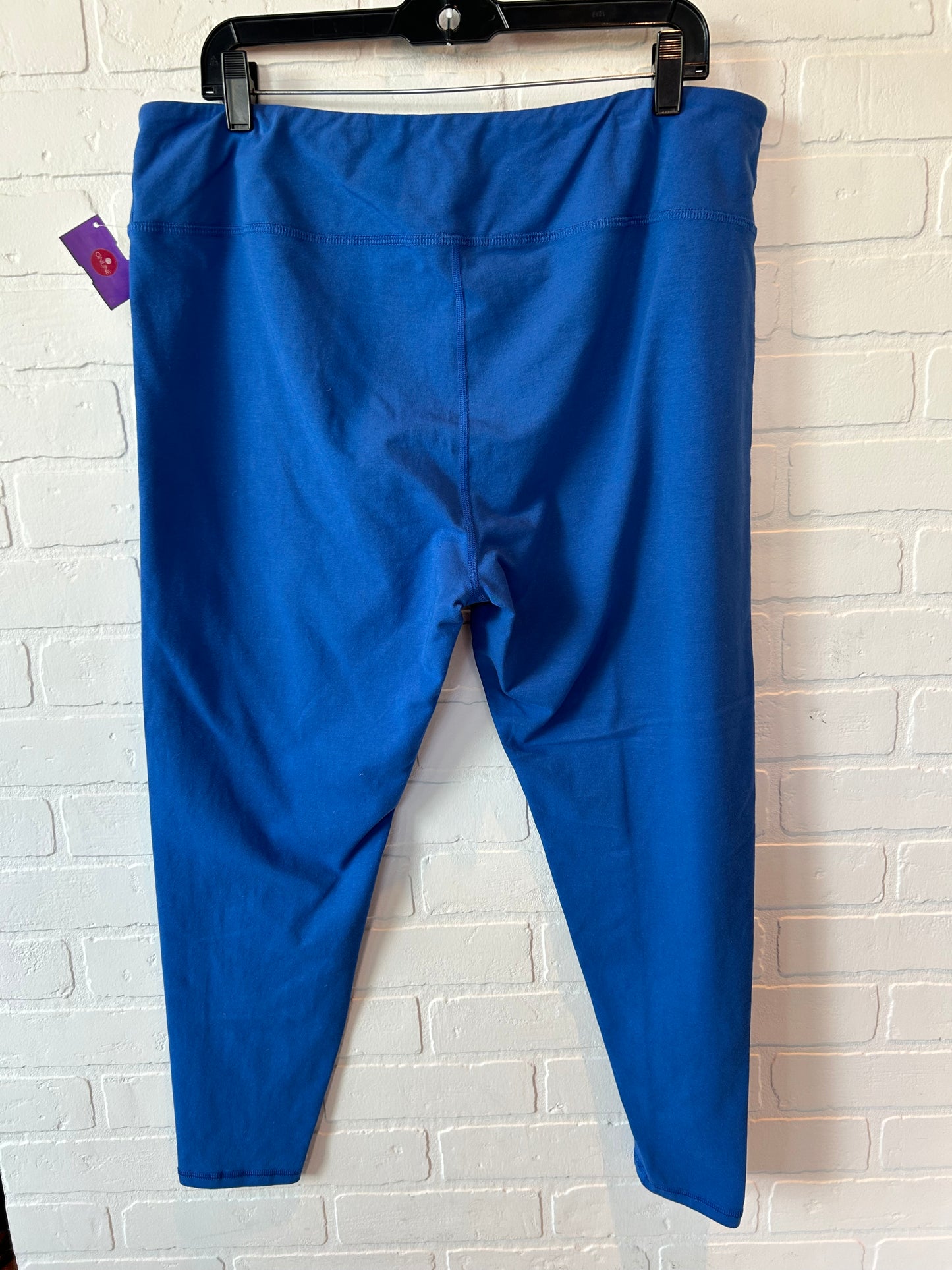 Blue Athletic Leggings Clothes Mentor, Size 22