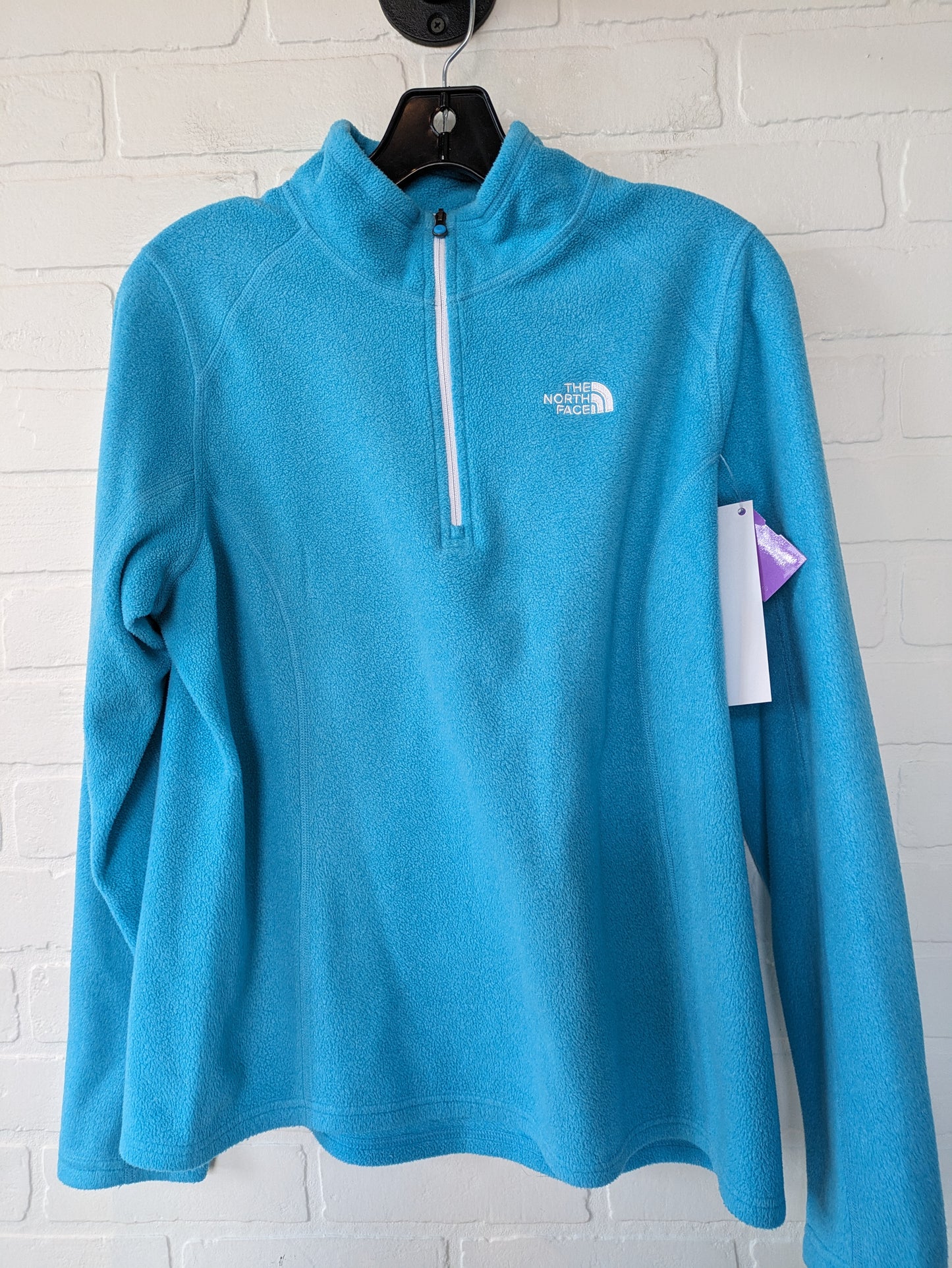 Blue Athletic Top Long Sleeve Collar The North Face, Size L