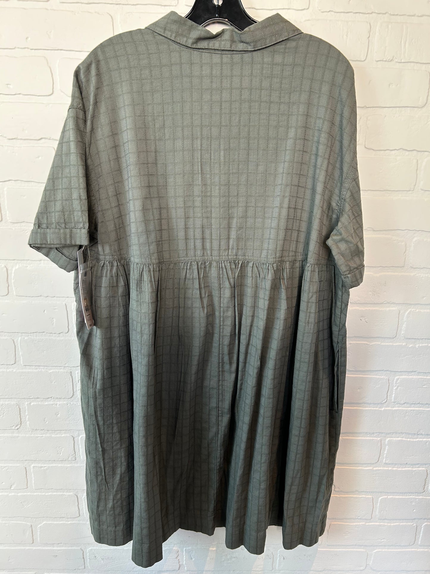 Green Dress Casual Short Terra & Sky, Size 1x