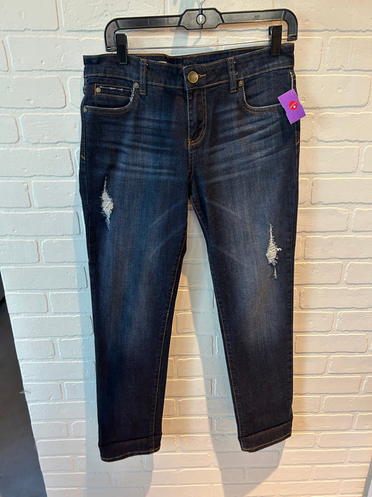 Jeans Straight By Kut In Blue Denim, Size: 6