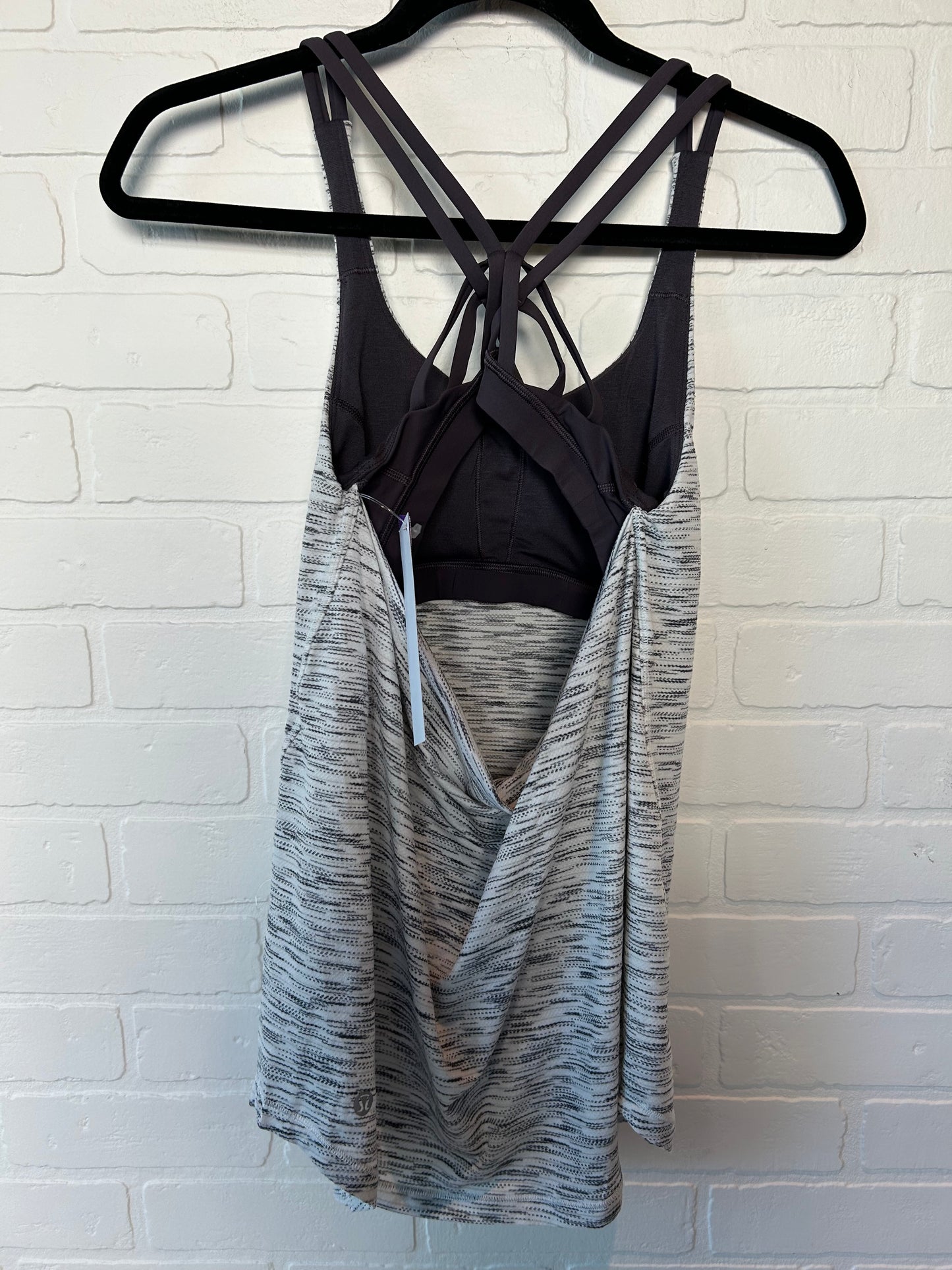 Grey & White Athletic Tank Top Lululemon, Size Xs