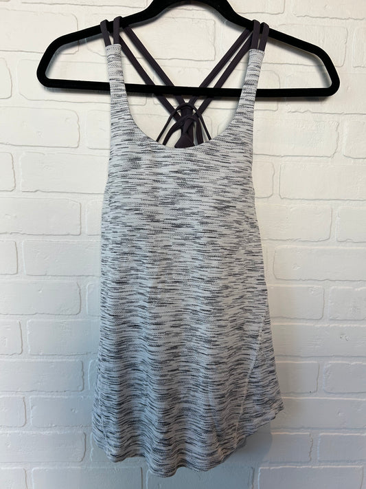 Grey & White Athletic Tank Top Lululemon, Size Xs