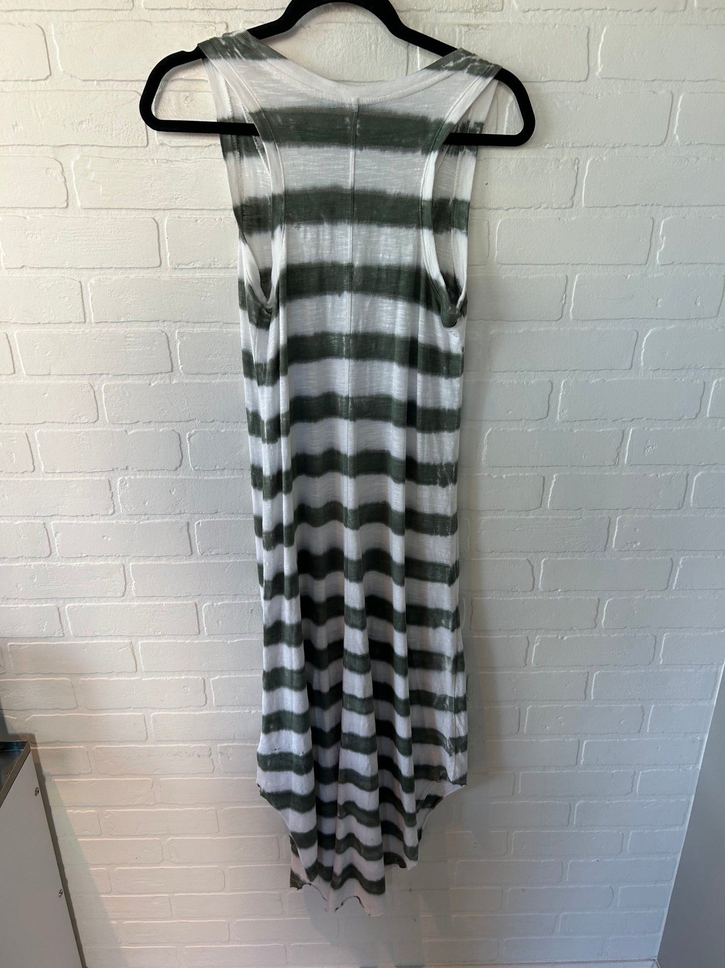 Dress Casual Midi By Gap In Green & White, Size: Xs