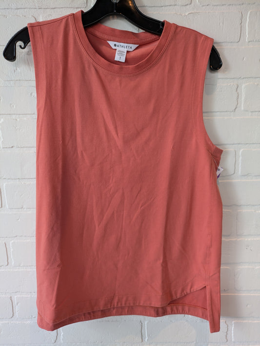 Orange Athletic Tank Top Athleta, Size S