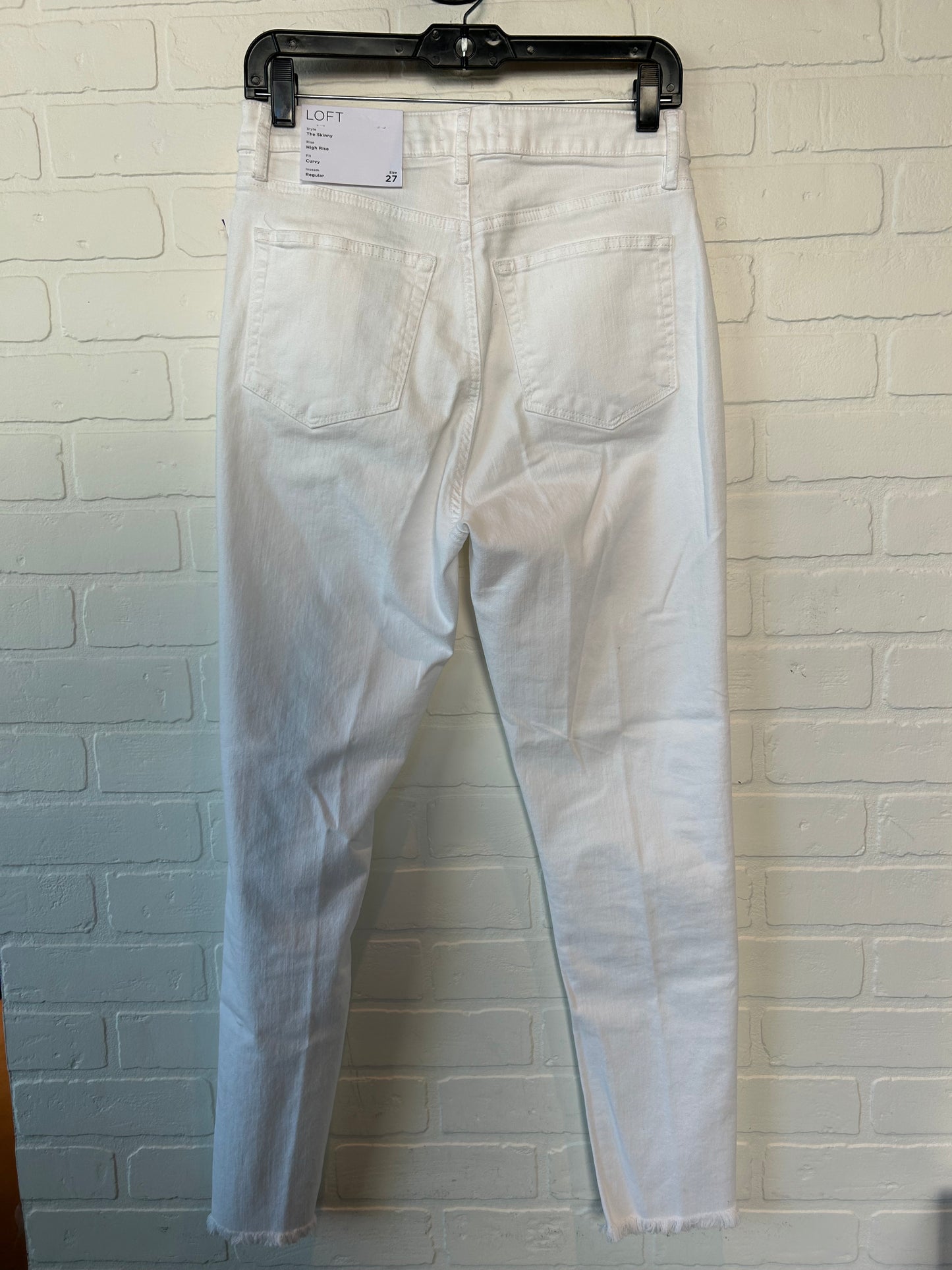 White Denim Jeans Skinny Loft, Size 4