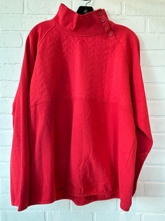 Red Sweatshirt Collar St Johns Bay, Size Xxl