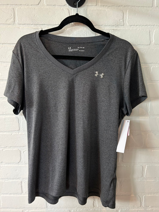 Grey Athletic Top Short Sleeve Under Armour, Size Xl