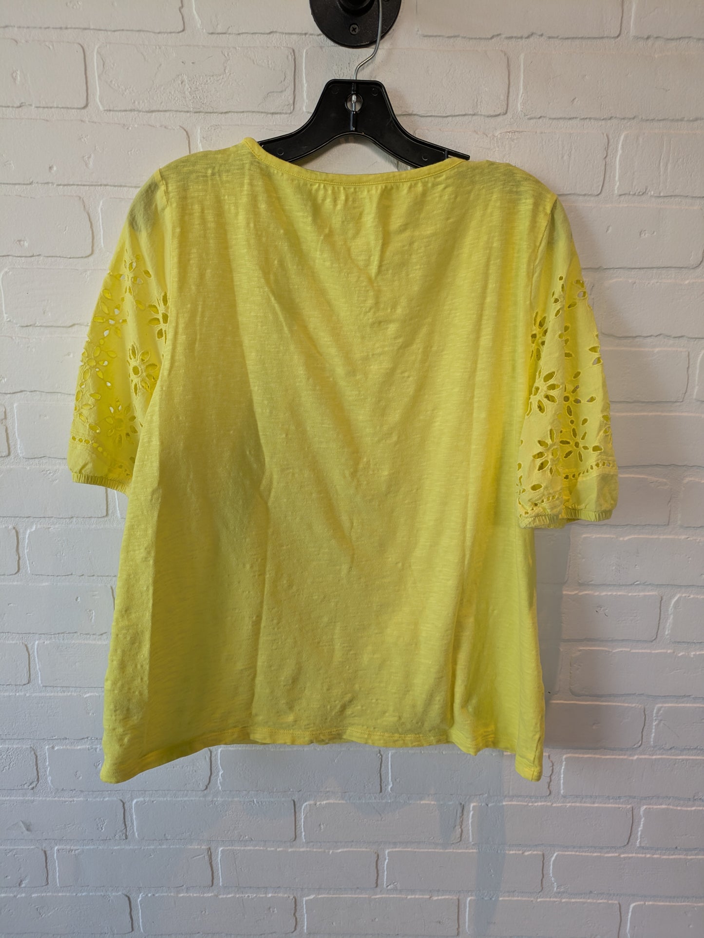 Yellow Top Short Sleeve Talbots, Size L