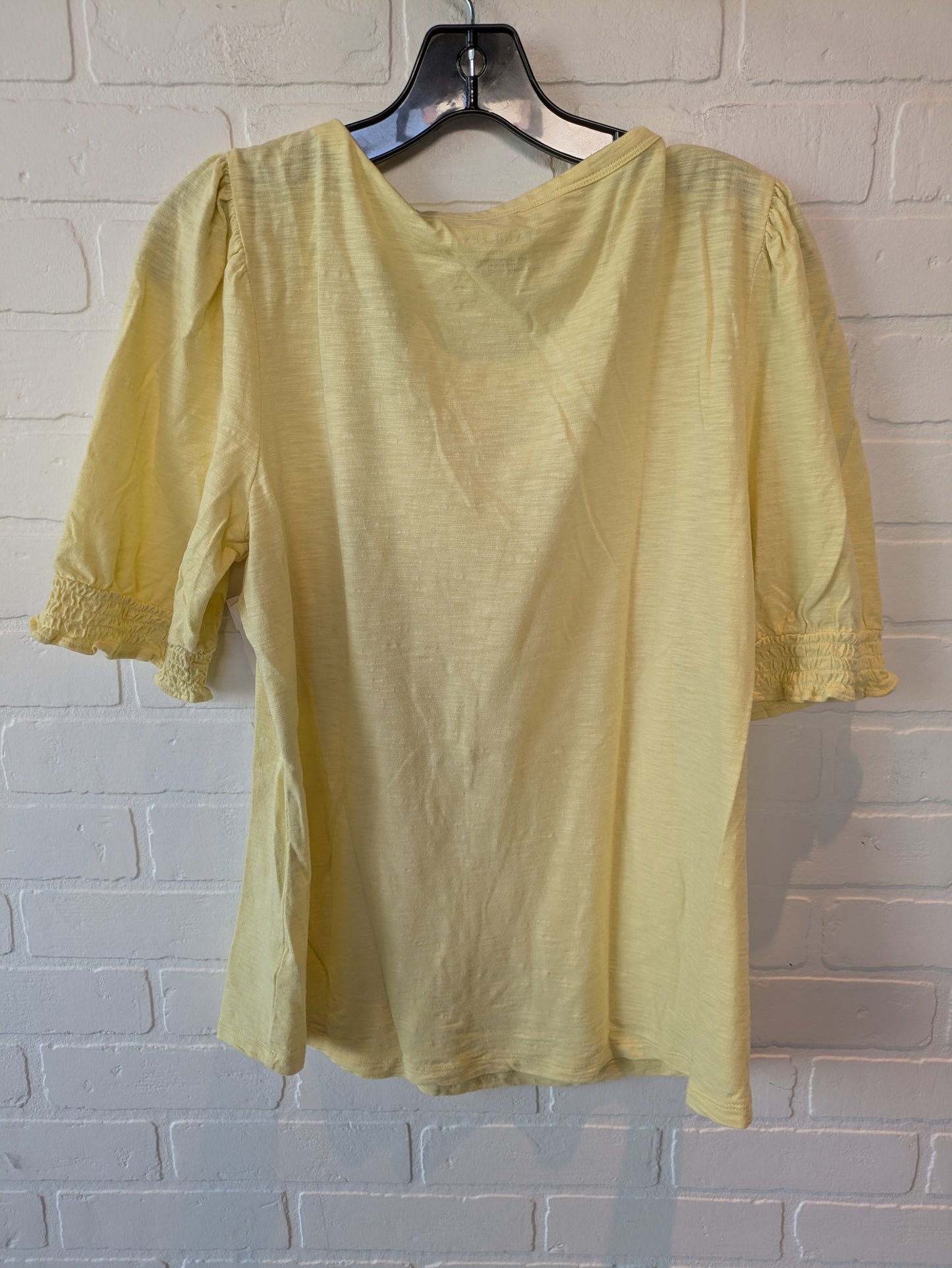 Yellow Top Short Sleeve Talbots, Size L