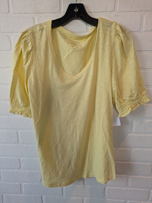 Yellow Top Short Sleeve Talbots, Size L