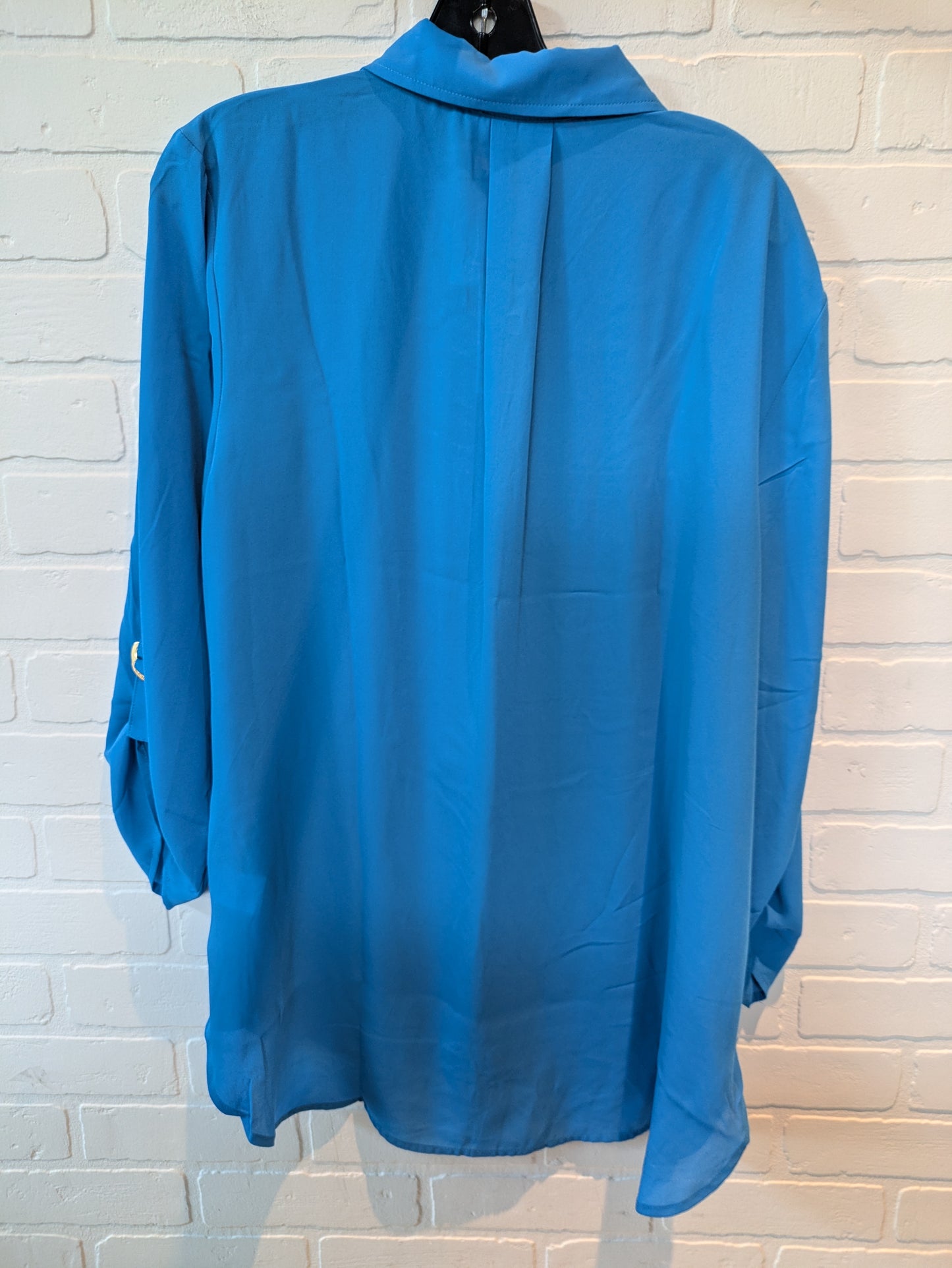 Blue Top Long Sleeve Michael By Michael Kors, Size Xl