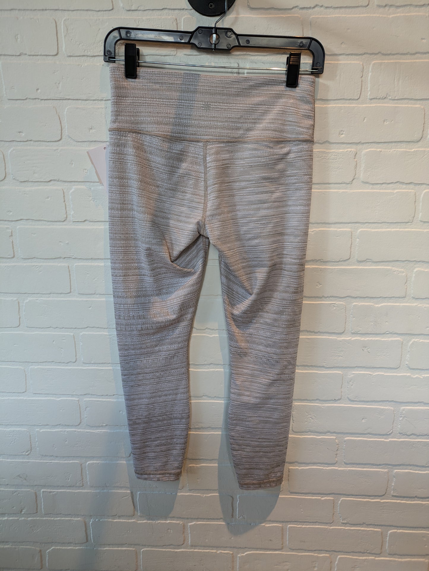 Tan & White Athletic Leggings Athleta, Size 4