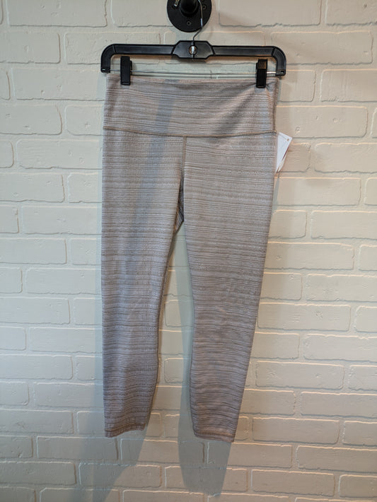 Tan & White Athletic Leggings Athleta, Size 4