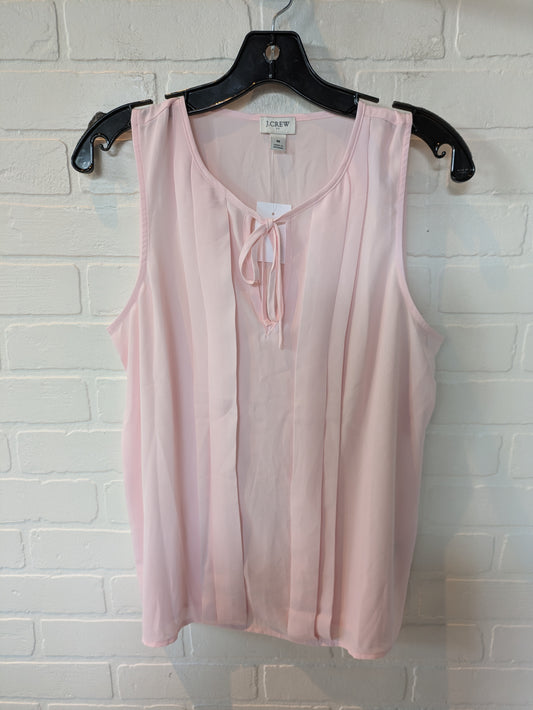 Top Sleeveless By J. Crew In Pink, Size: M