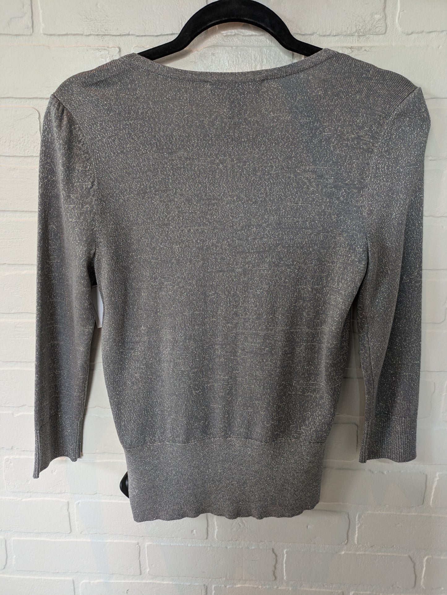 Sweater Cardigan By White House Black Market In Grey, Size: Xs