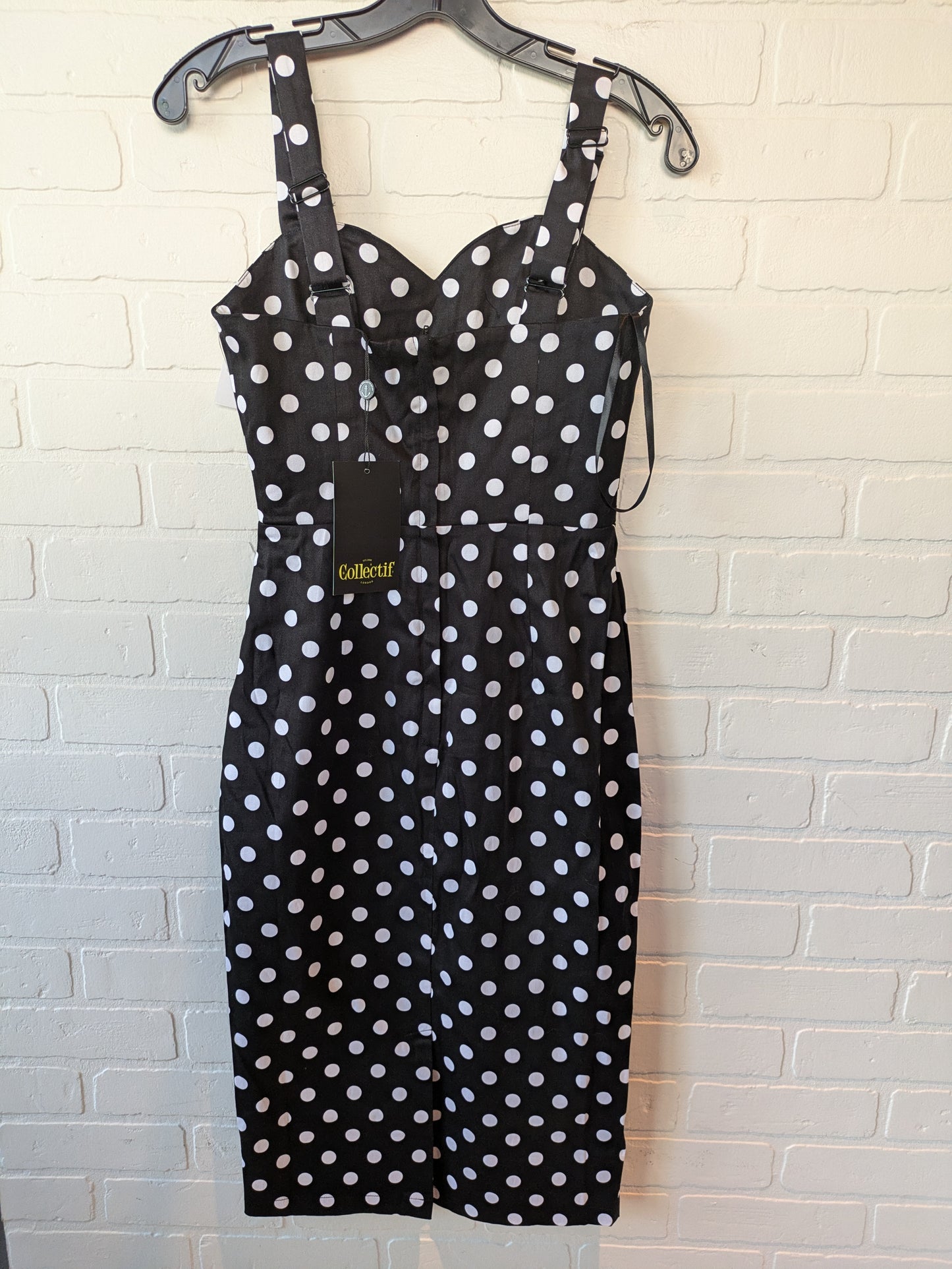 Dress Casual Midi By Clothes Mentor In Black & White, Size: Xs