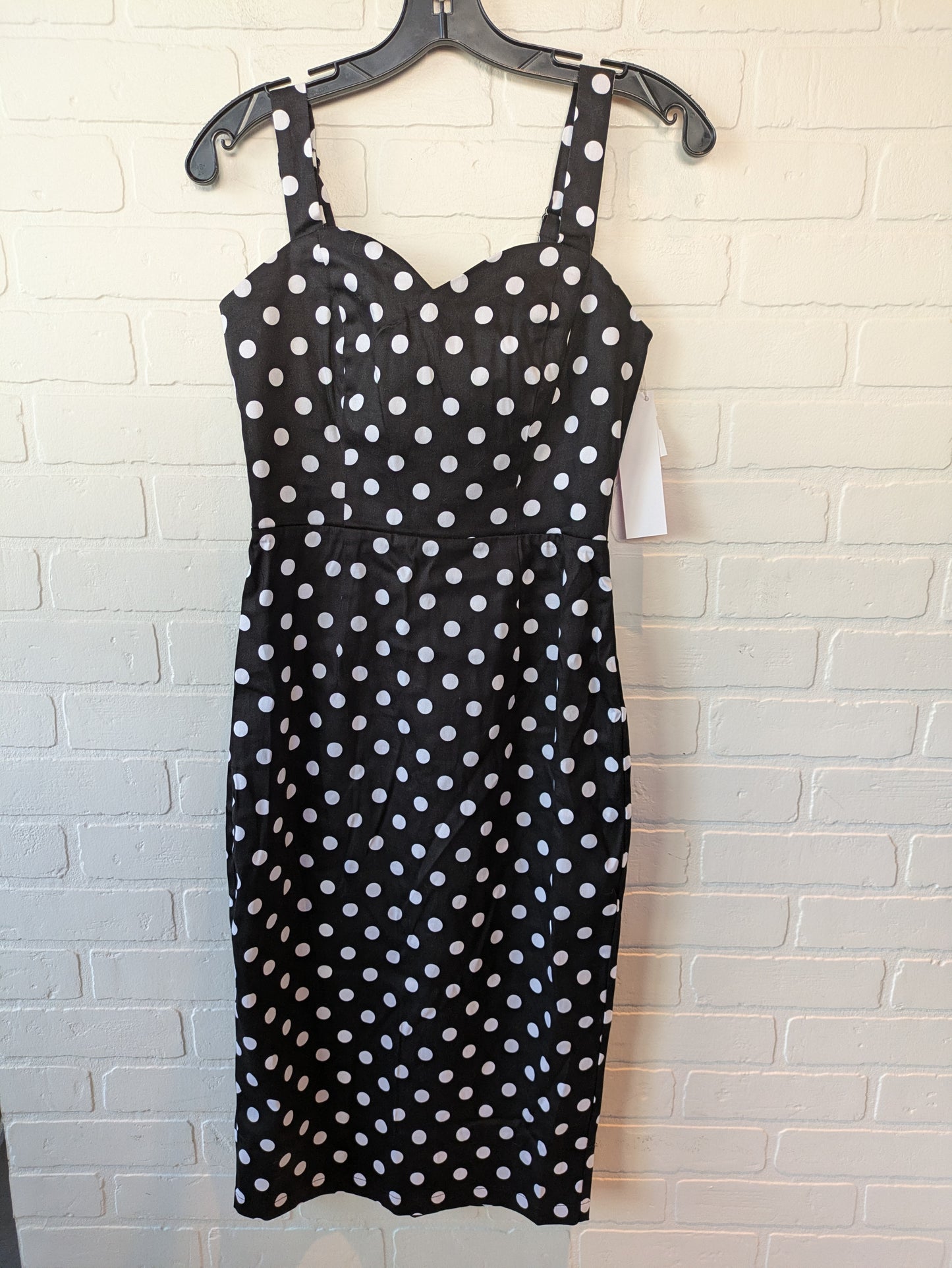 Dress Casual Midi By Clothes Mentor In Black & White, Size: Xs