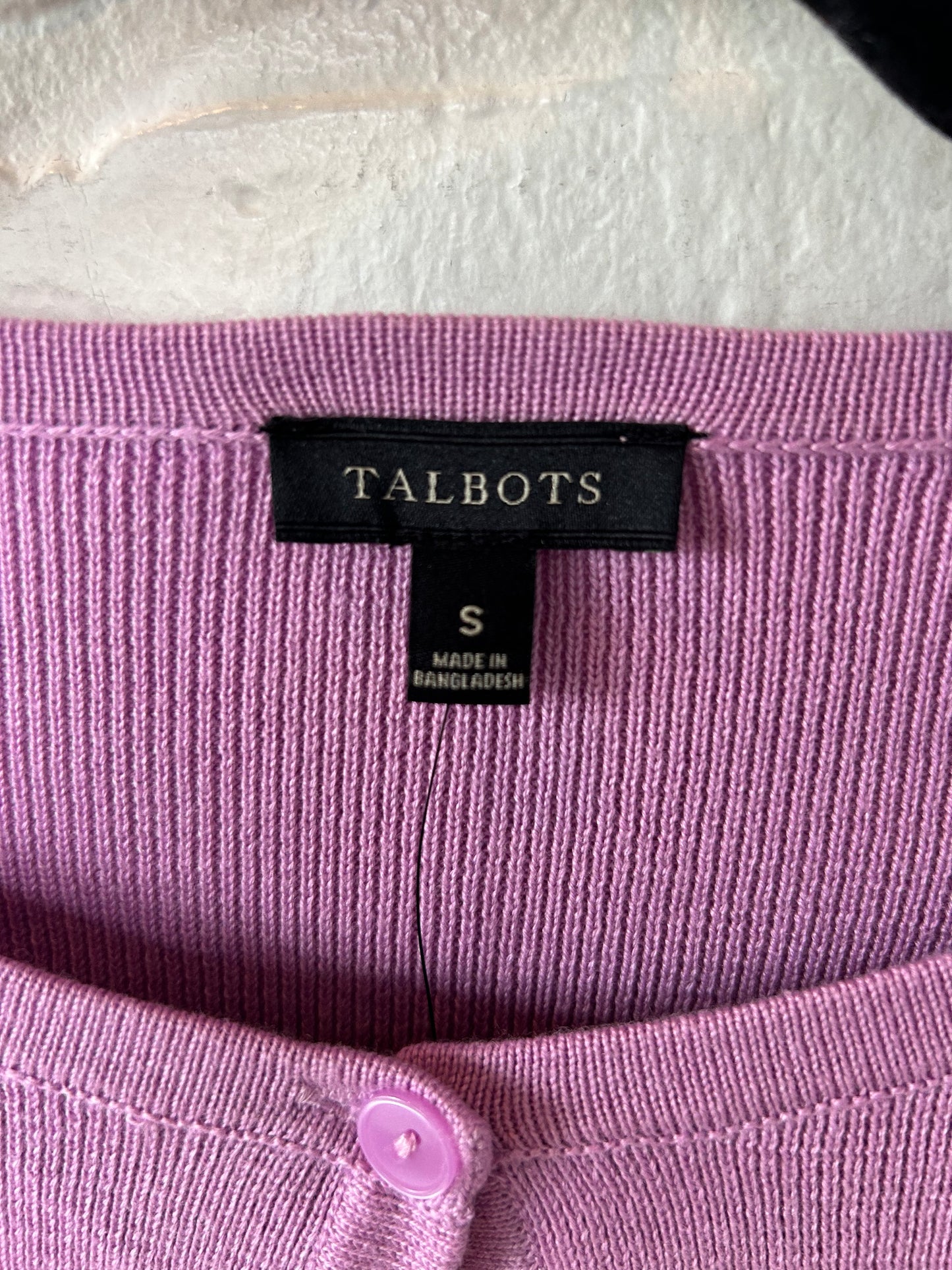 Sweater Cardigan By Talbots In Purple, Size: S