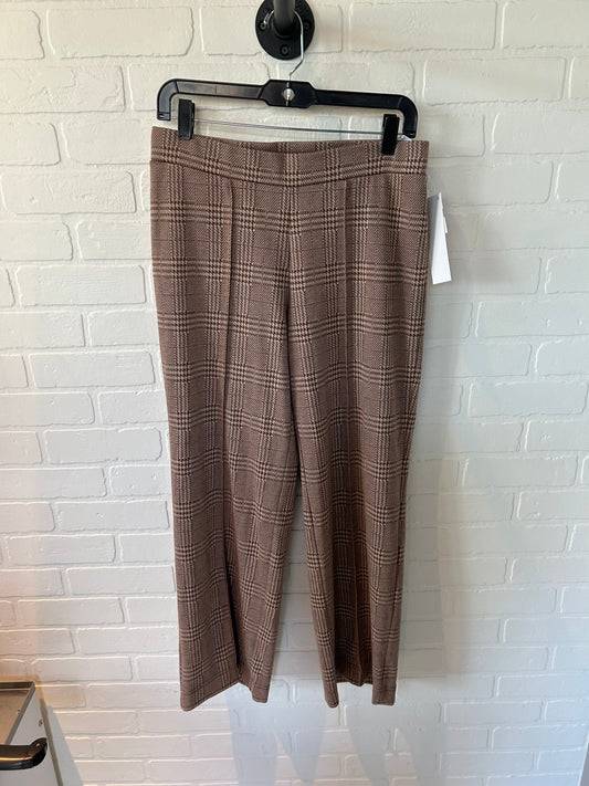 Pants Wide Leg By Isaac Mizrahi Live Qvc In Brown & Cream, Size: 4