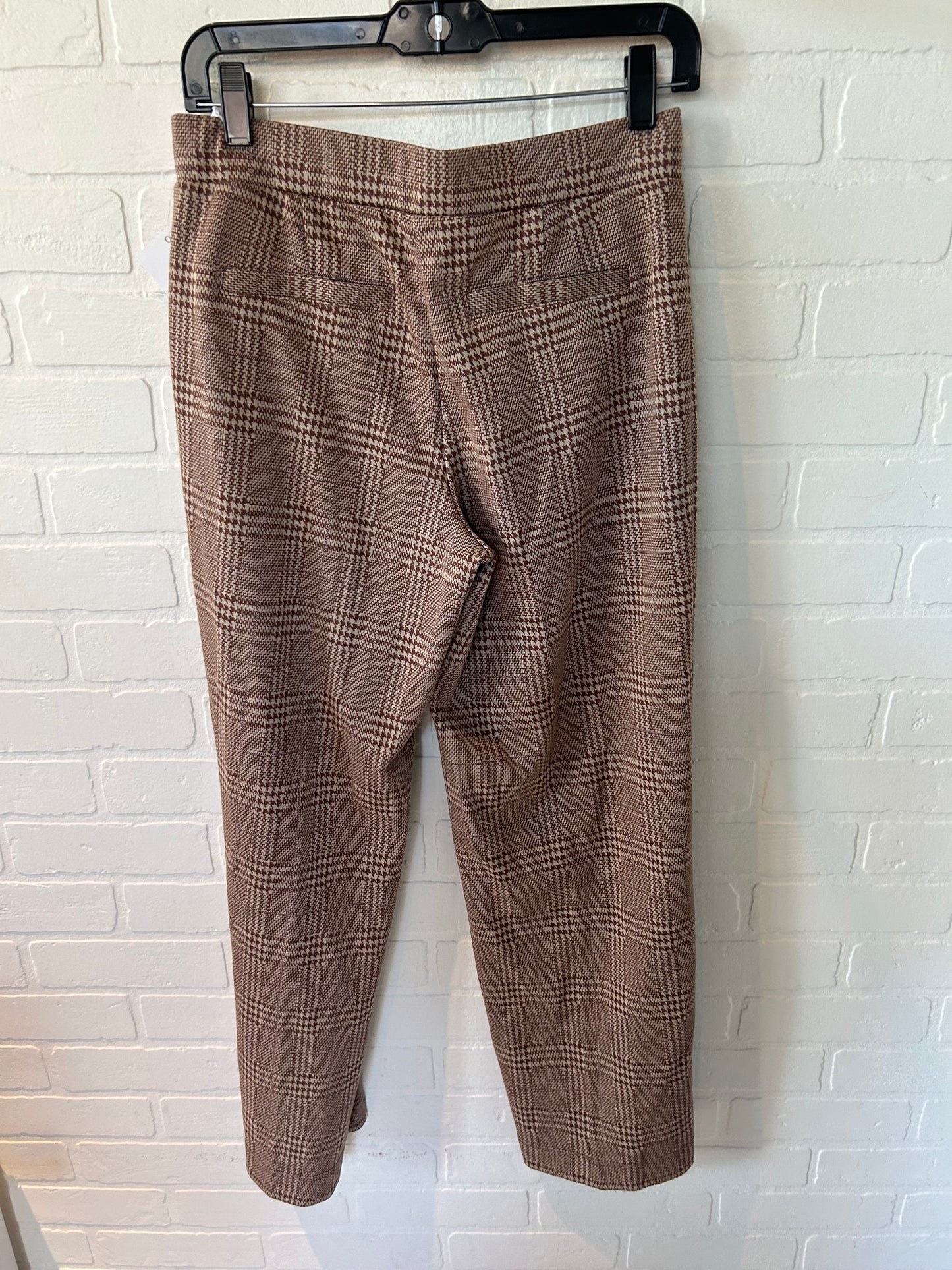 Pants Wide Leg By Isaac Mizrahi Live Qvc In Brown & Cream, Size: 4