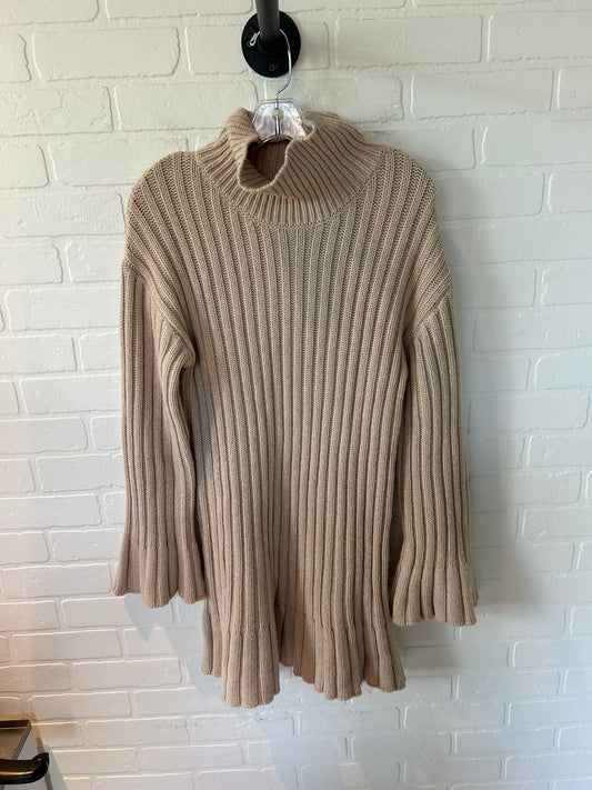 Sweater By Something Navy In Tan, Size: M