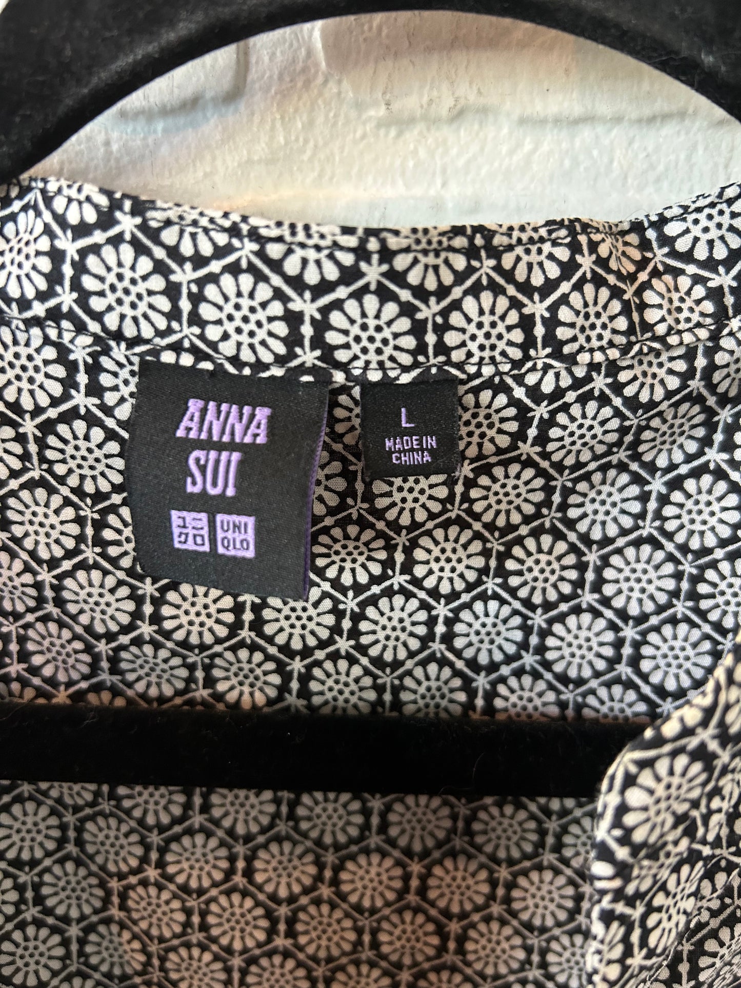 Dress Casual Midi By Anna Sui In Black & White, Size: L