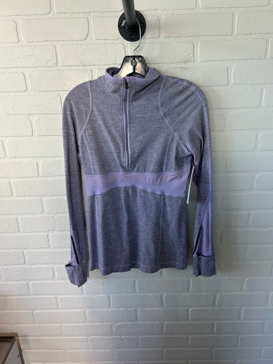 Athletic Top Long Sleeve Crewneck By Lululemon In Purple, Size: S