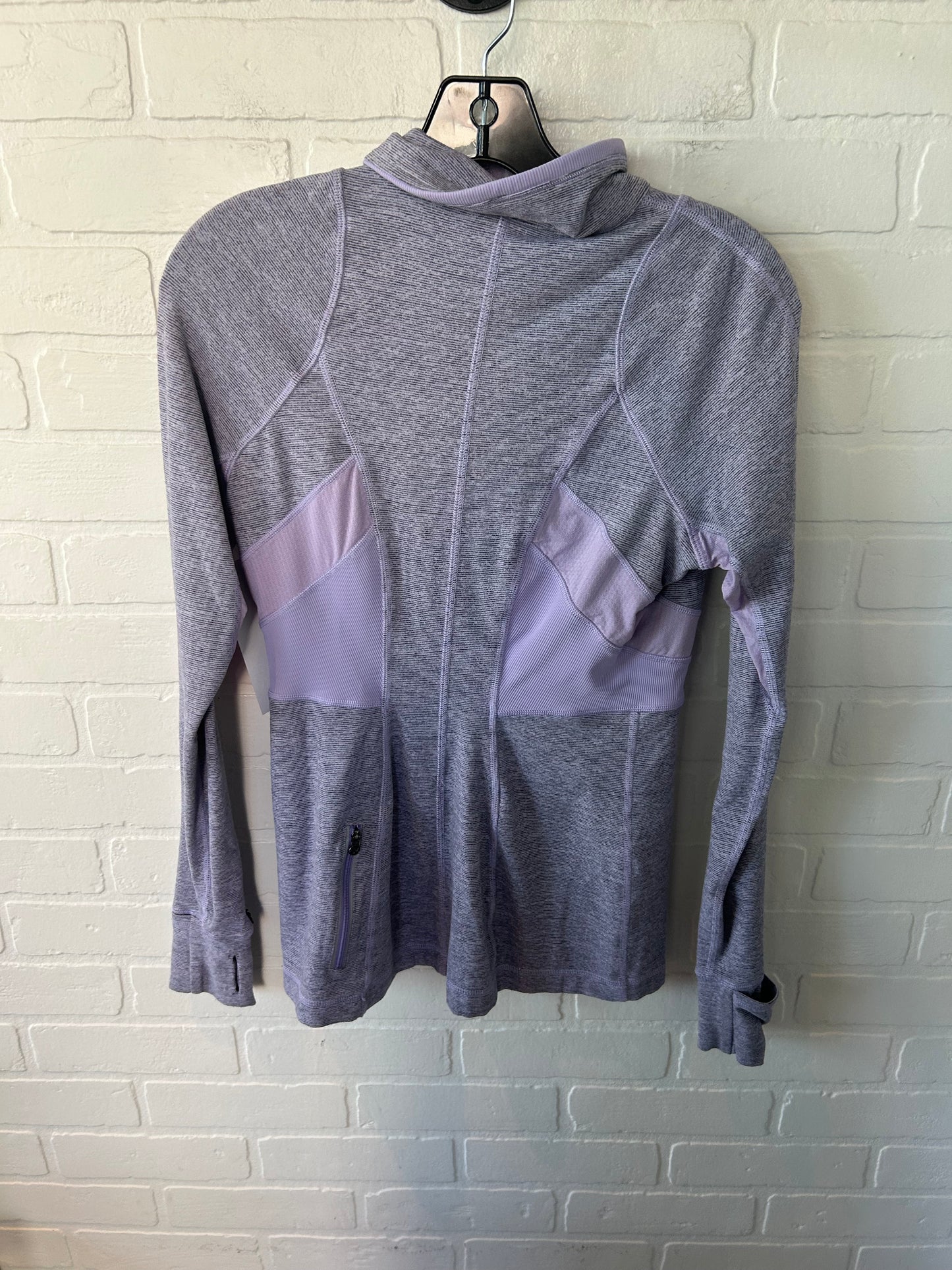 Athletic Top Long Sleeve Crewneck By Lululemon In Purple, Size: S