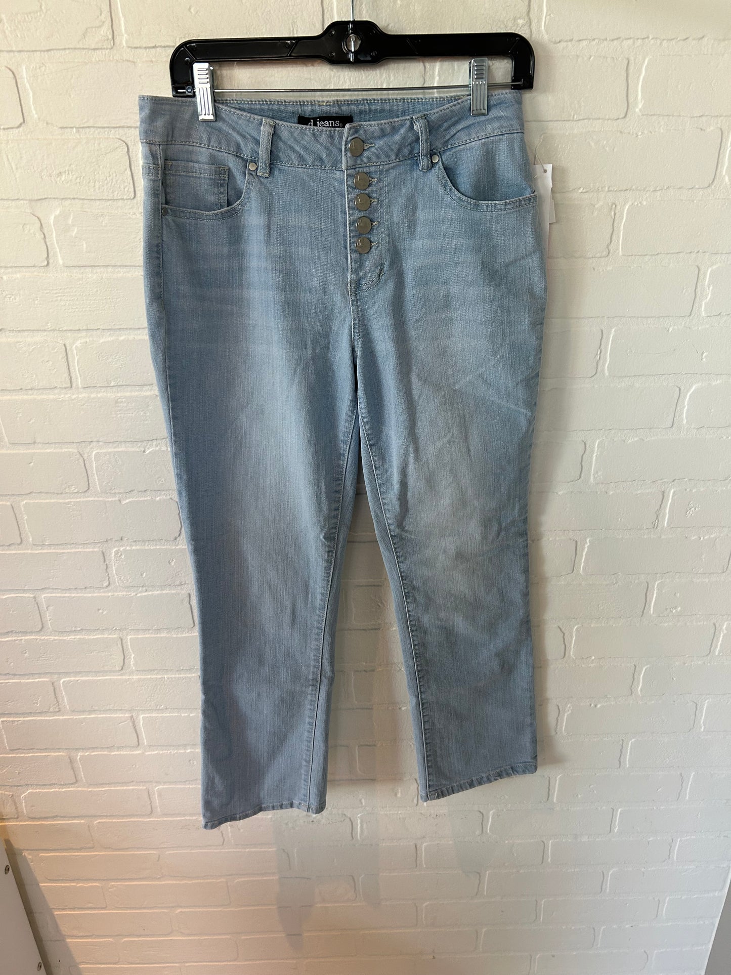 Jeans Straight By D Jeans In Blue Denim, Size: 4