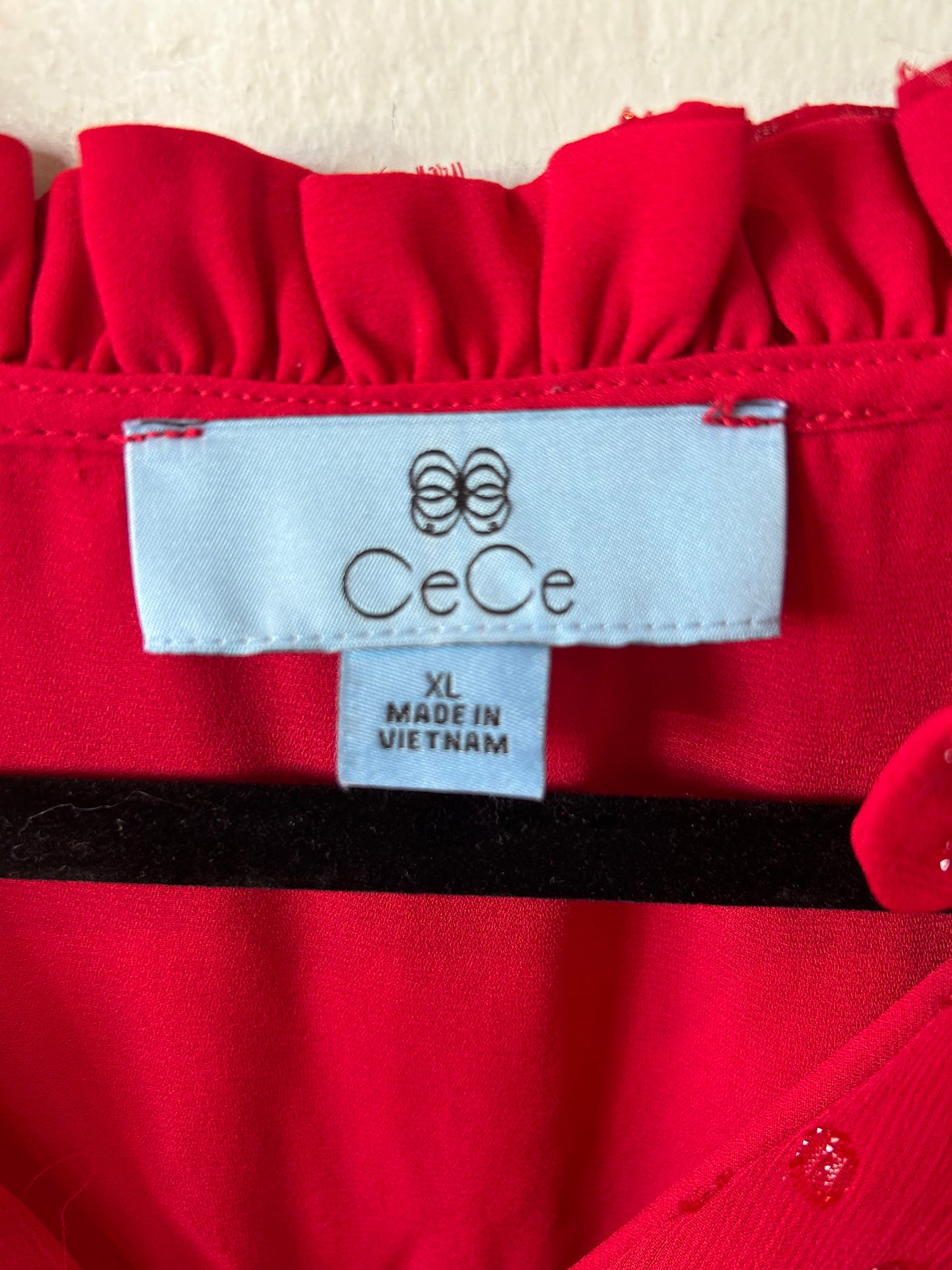 Dress Casual Short By Cece In Red, Size: Xl