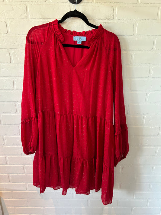 Dress Casual Short By Cece In Red, Size: Xl