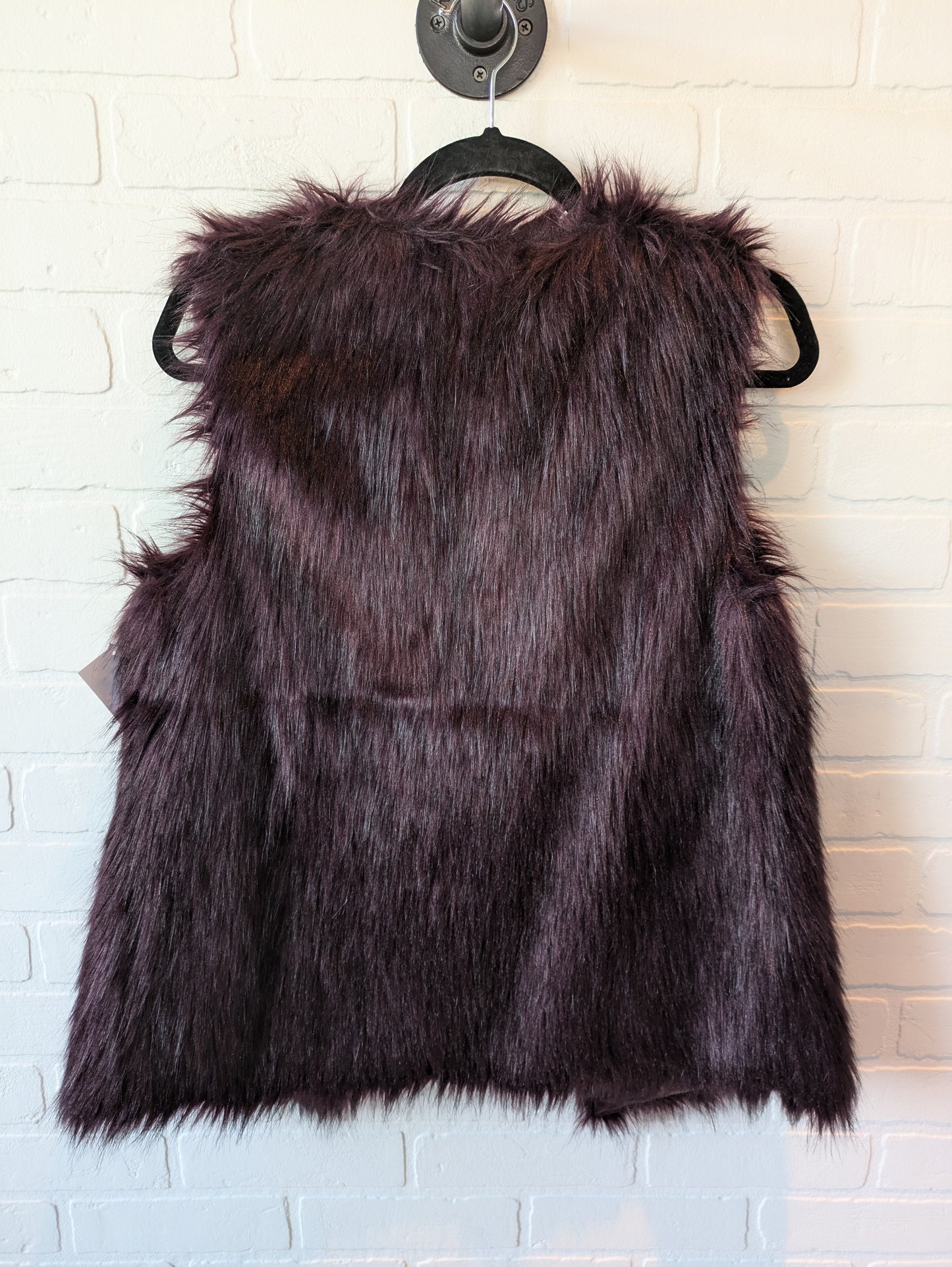 Vest Faux Fur & Sherpa By Tribal In Purple, Size: S